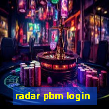 radar pbm login